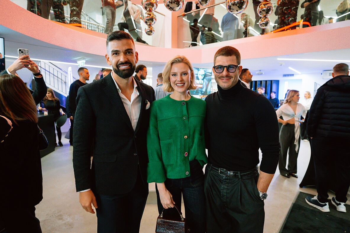 GymBeam Fitness Hub Opening_vlnr. Dalibor Cicman, Victoria Karner, Max Ortner_(c) GymBeam