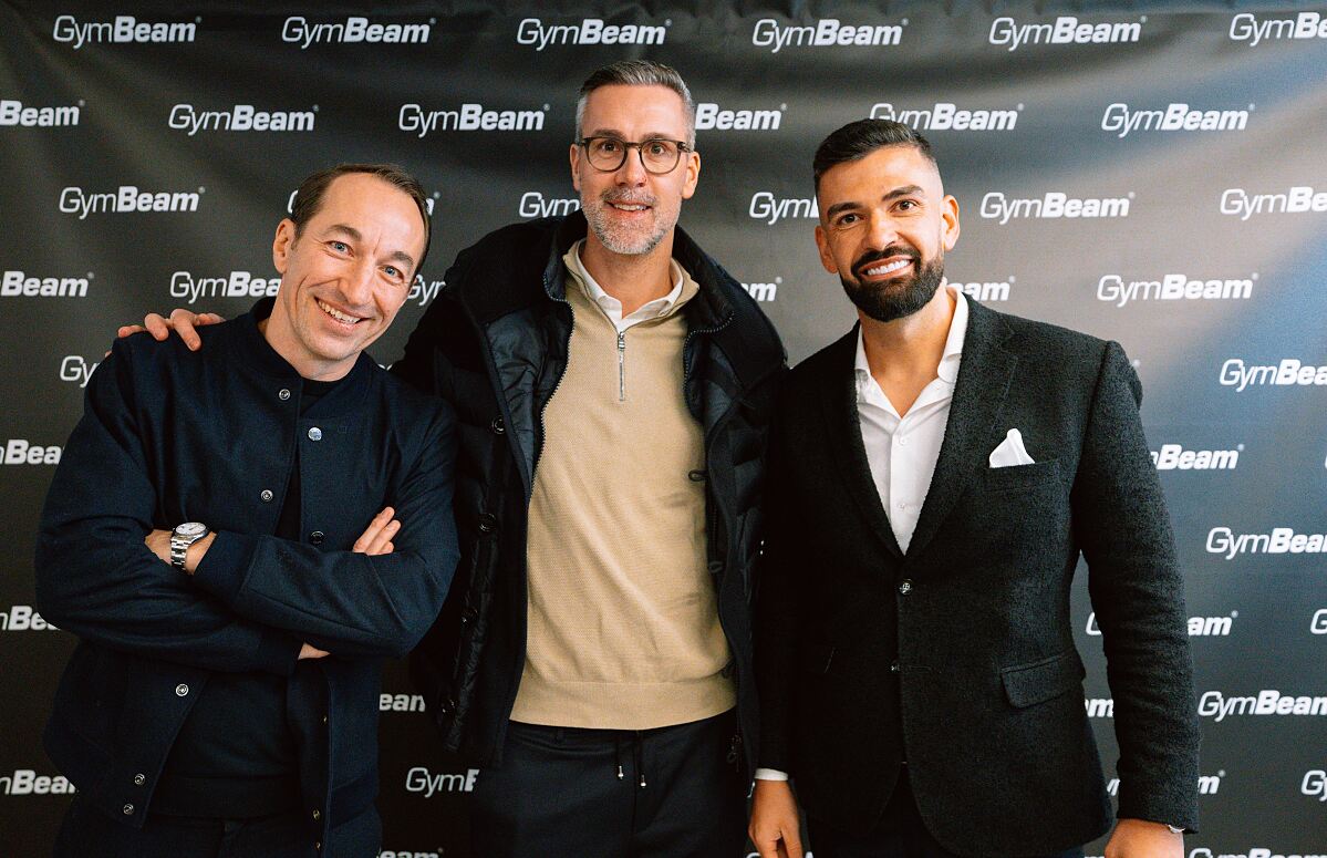 GymBeam Fitness Hub Opening_vlnr. Manuel Ortlechner, Stefan Maierhofer, Dalibor Cicman_(c) GymBeam