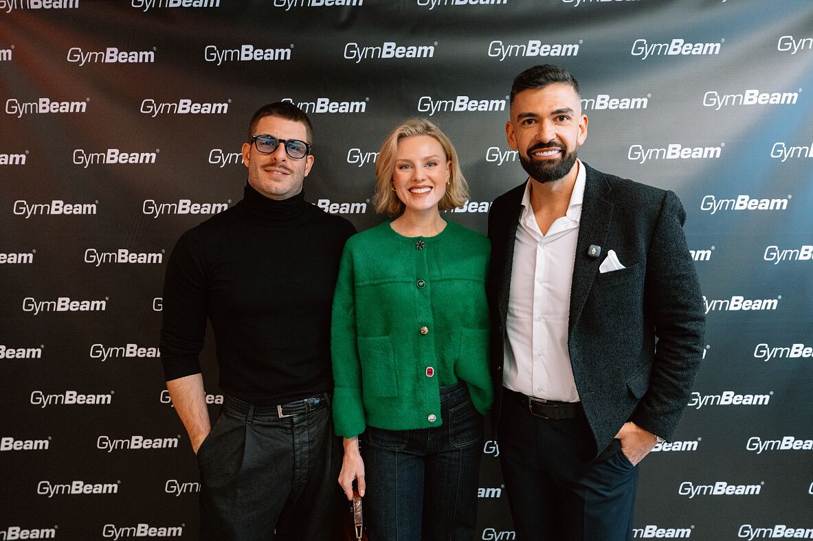 GymBeam Fitness Hub Opening_vlnr. Max Ortner, Victoria Karner, Dalibor Cicman_(c) GymBeam_2
