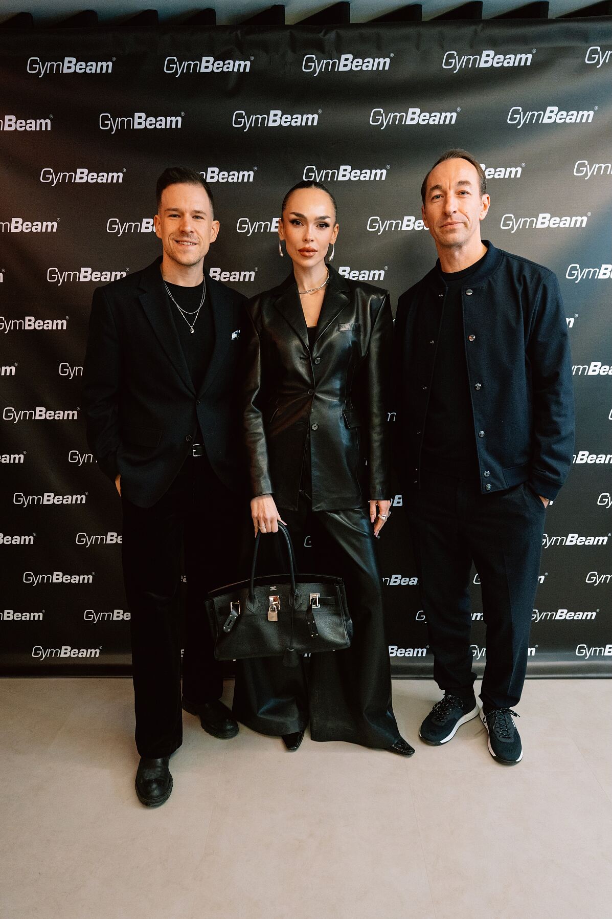 GymBeam Fitness Hub Opening_vlnr. Peter Rak (GymBeam), Ivana Essl, Manuel Ortlechner_(c) GymBeam