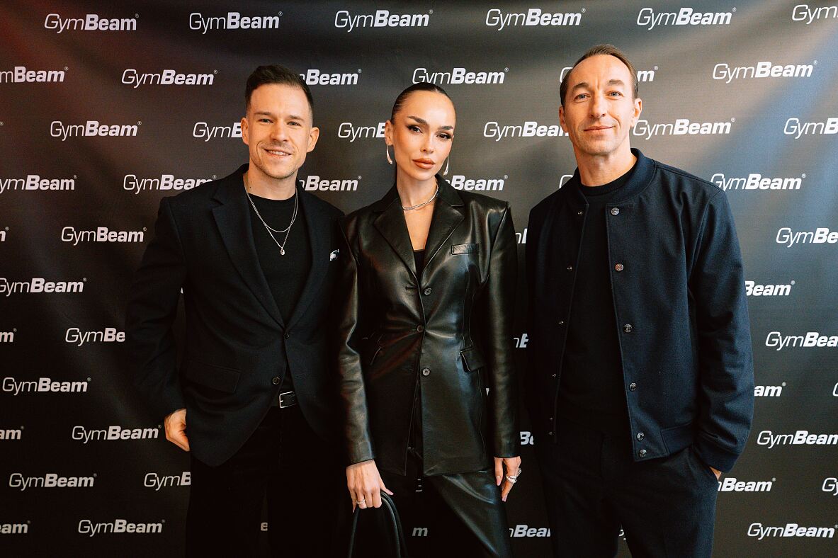 GymBeam Fitness Hub Opening_vlnr. Peter Rak, Ivana Essl, Manuel Ortlechner_(c) GymBeam